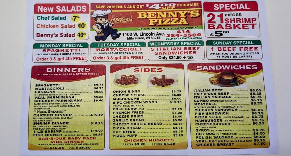 Benny's Pizza Chicken Salad