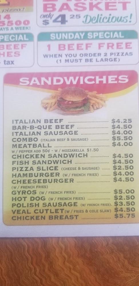Benny's Pizza Menu image 4